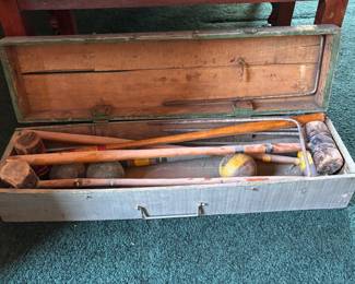 Ancient Croquet set