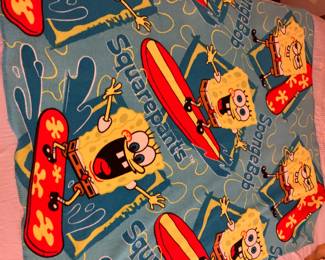 Sponge Bob Squarepants fleece blanket
