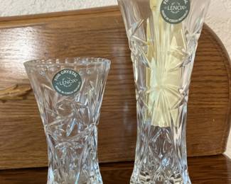 Lenox fine crystal vases