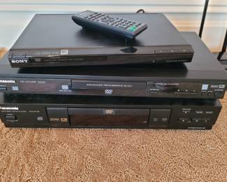 Panasonic and sony d v d players