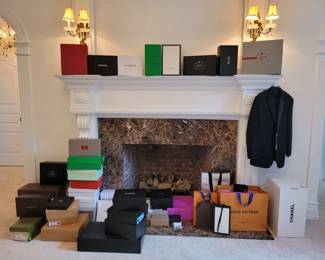 Brand new designer boxes Gucci Prada, and more
