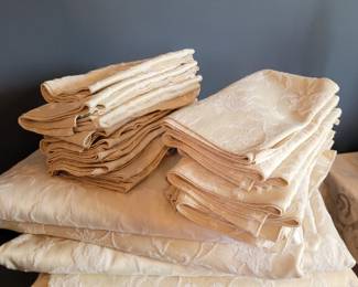 Beautiful embroidered table linens