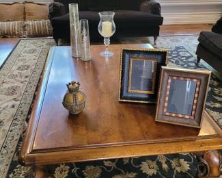 Ralph Lauren ornate wood coffee table