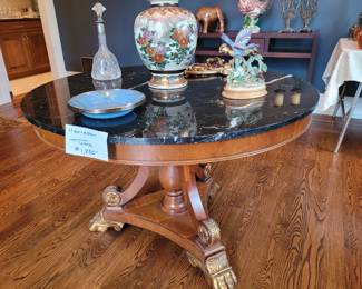 Henredon Marble top Antique table 
