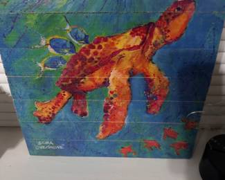 Sea turtle art 