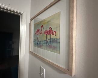 Flamingo art 