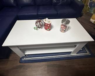 White coffee table 