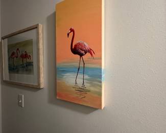 Flamingo art 