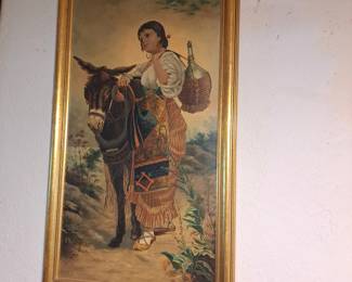 Victorian era oil painting
