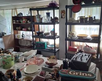 Glass, pottery, electronics,