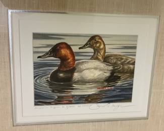 James Meger signed print framed