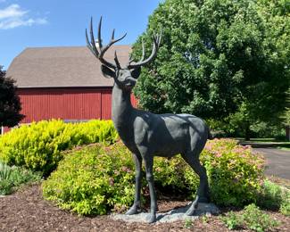 55” Bronze Whitetail Deer