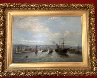 Oil painting by Arthur Wilde Parsons. Late Victorian