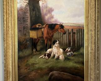 19th century oil painting by Robert Cleminson