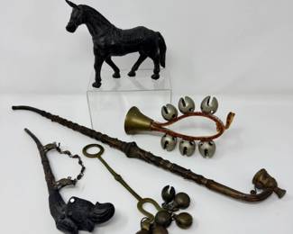 84 AsianInspiredMetalLotRitualBellsHeavyMetalHorsePipes