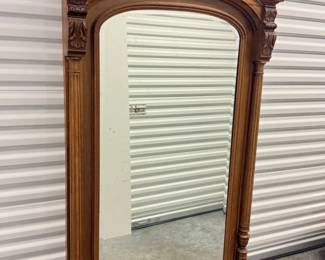 30 GrandAntiqueMirrorinHenriIIStyleCarvedWoodFrame