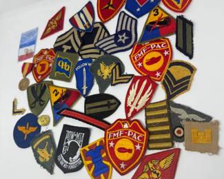 14 MixedMilitaryPatchMedalLotwSaddamBunkerRelicMore