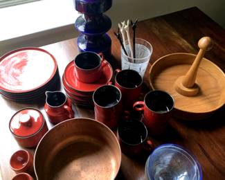 Various Vintage Kitchen Items including MCM Vintage Melitta Kopenhagen 2520 Coffee Set, Germany 1968-72