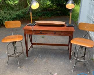 *Stools and bowl have SOLD* Table and Lamps still available