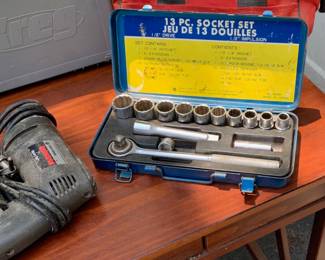 Socket set and tools