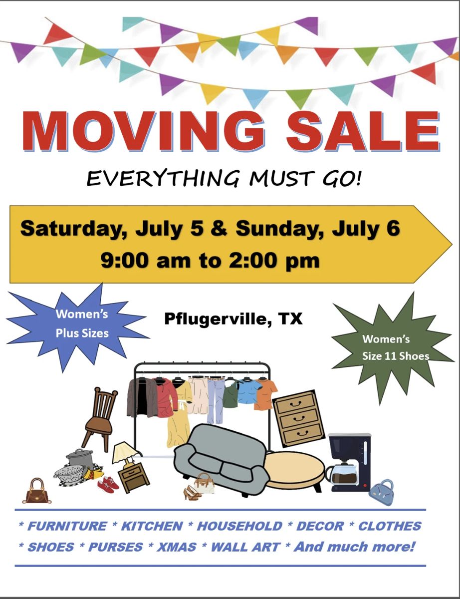 Moving Sale