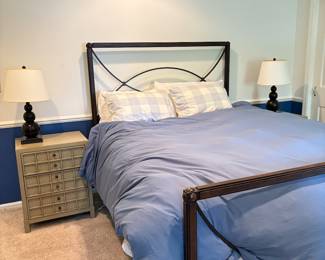 Queen Bed and 2 side tables