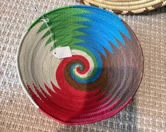 African phone wire basket