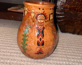 Signed contemporary Navajo pottery