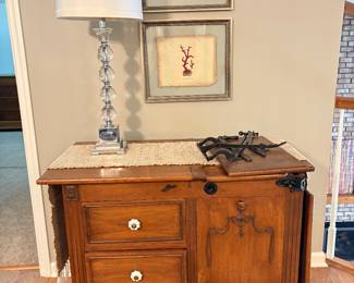Antique Obstetrics table with hardware