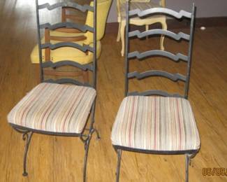 WROUGHT IRON CHAIRS