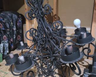 Iron chandelier