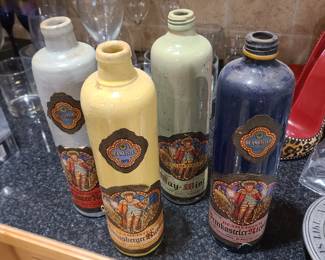 Vintage wine bottles