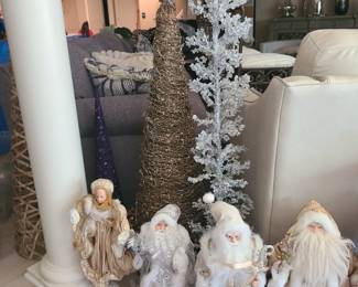 Santa's and Christmas trees