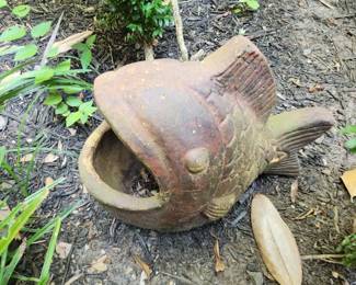Large fish planter