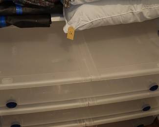 Rolling under the bed storage