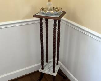 Marble top fern stands