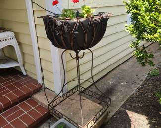 Large metal plant stand