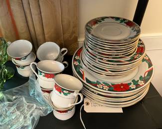 Christmas china set