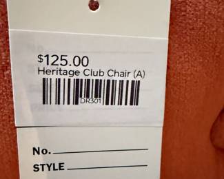 Heritage Club Chair (A)