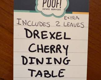 Drexel Cherry Dining Table
