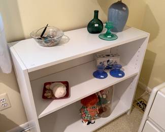 Table Lamp, White Bookshelf