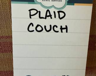 Plaid Couch
