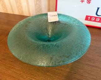 Etched Decorative Uranium Glass