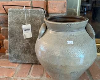 Antique Stone Bed Warmer, Vase