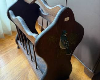 Wooden Magazine Holder