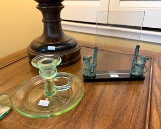 Glass Candlestick Holders