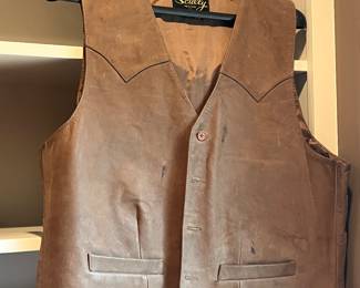 LEATHER VEST