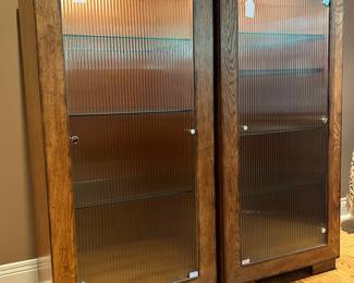 ELECTRONICS CABINETS...with lighting and glass shelves