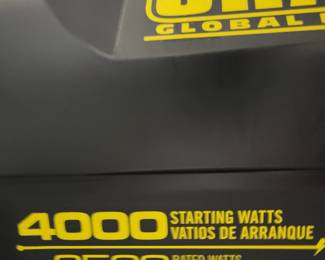PRESALE ITEM $300 - Champion 4000 Surge Starting Watts - 3500 Run Watts Electric Start Portable Generator w/ RV Outlet & Wireless Remote (CARB)
Model:46539 (CALL JENNIE 816-726-2696 TO SEE AND PURCHASE)
Provides dependable power for home, recreation or emergencies
196cc Champion OHV 4-Stroke Engine w/ Low-Oil Shutdown
Cast iron sleeve for long life and easy maintenance
Provides added protection to extend the life of the generator 196cc engine
Electric Start w/ Wireless Remote Start
Auto-choke design for easy one-touch starting
Intelligauge™ Digital Display
Easily monitor your voltage, frequency & operating hours
Circuit Breaker Protection
Helps prevent overload to generator
Large 3.8-Gallon Extended Run Fuel Tank
Provides up to 12 hours of runtime at 50% load
1" Full Tubular Wrap-Around Frame
Heavy-duty steel frame protects the generator on all sides
Mobility Kit w/ Handle & 8" Never-Flat Wheels
Makes transporting and positioning as simple as possible