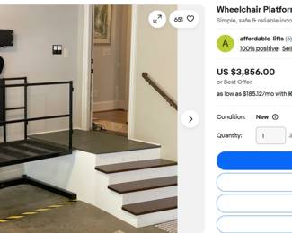 WHEEL CHAIR LIFT....SELLS ON EBAY FOR $3,856 NEW